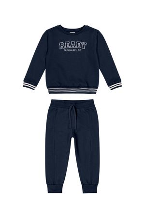 Conjunto Infantil Menino Moletom Colorittá Azul