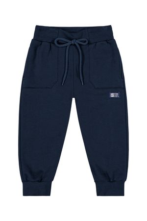 Calça Infantil Menino Moletom Colorittá Azul