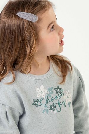 Conjunto Infantil Menina Moletom Linho Colorittá Verde