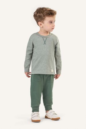 Conjunto Longo Infantil Menino Camiseta e Calça Colorittá Verde