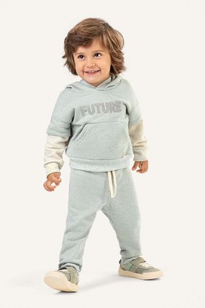 Conjunto Infantil Menino Moletom Linho Colorittá Verde