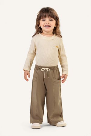 Blusa Infantil Menina Canelada Colorittá Bege