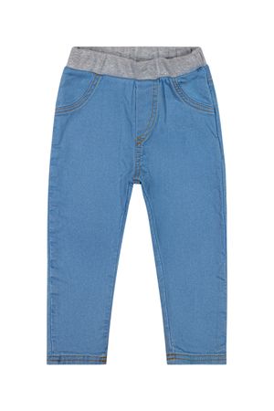Calça Infantil Menina Moletom Jeans Colorittá Azul