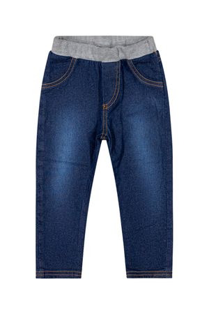 Calça Infantil Menina Moletom Jeans Colorittá Azul