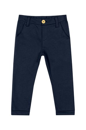 Calça Infantil Menino Moletom Com Bolsos Colorittá Azul