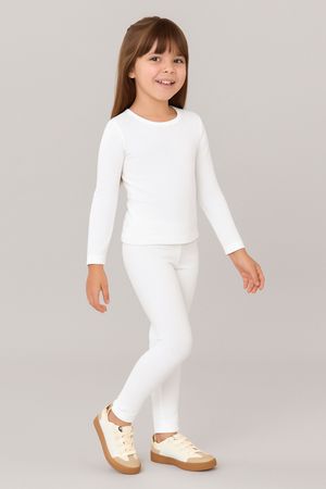 Blusa Infantil Unissex Malha Térmica Elian Branco