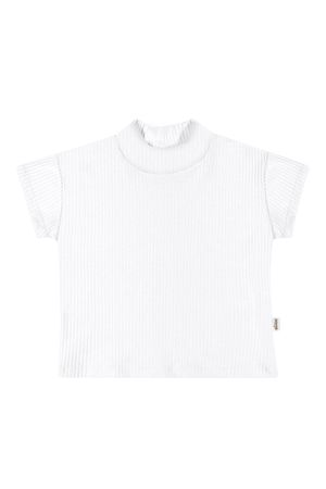 Blusa Infantil Menina Básica Elian Branco