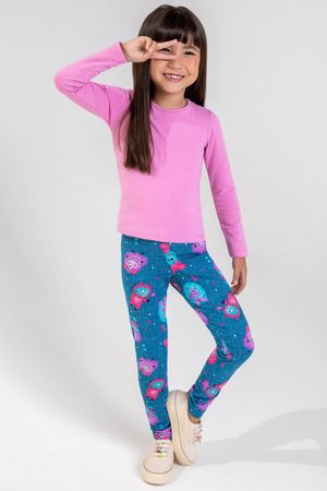 Blusa Infantil Menina Básica Elian Rosa