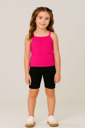 Bermuda Ciclista Infantil Menina Elian Preto