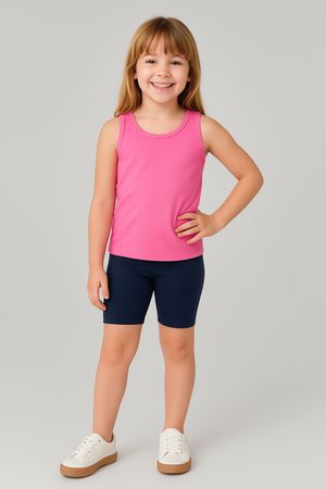 Bermuda Ciclista Infantil Menina Elian Azul
