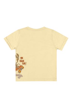 Camiseta Infantil Menino Manga Curta Caranguejo Elian Amarelo