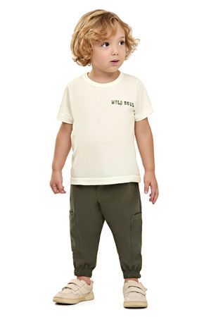 Conjunto Curto Infantil Menino Deserto Elian Bege