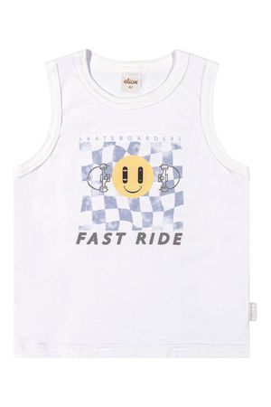 Regata Infantil Menino Skate Elian Branco