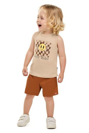 Regata Infantil Menino Skate Elian Bege