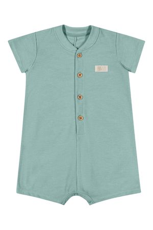 Macacão Bebê Menino Malha Tricô Botões Colorittá Verde