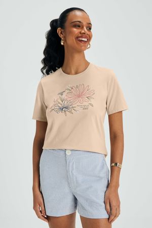 Short Feminino Tricoline Fio Tinto Marialícia Azul