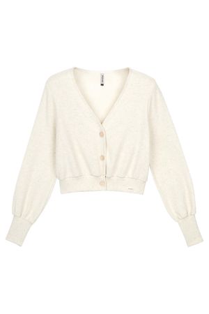 Cardigan Feminino Comfy em Linho Marialícia Bege