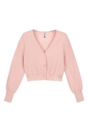 Cardigan Feminino Comfy em Linho Marialícia Rosa