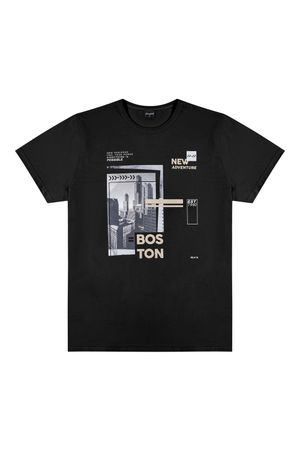 Camiseta Juvenil Menino Urban Beats Preto