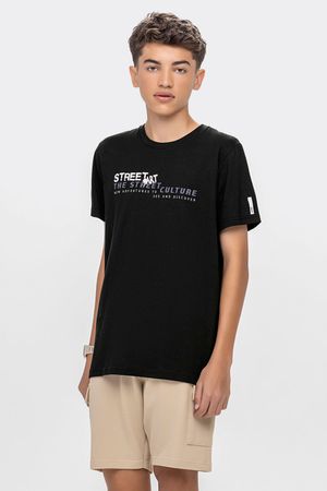 Conjunto Curto Juvenil Menino Street Beats Preto