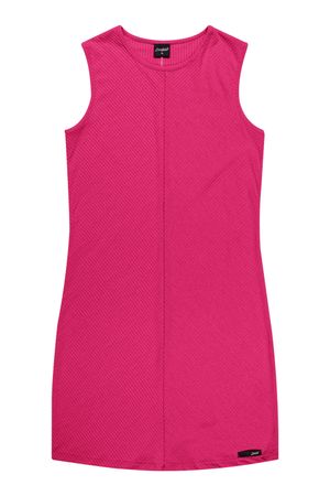 Vestido Regata Juvenil Menina Canelado Beats Rosa