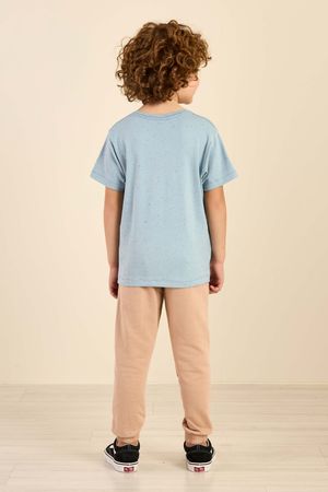 Camiseta Infantil Menino Recortes Colorittá Azul Claro