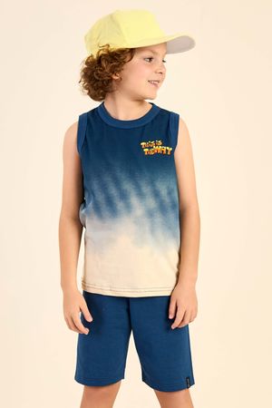 Conjunto Infantil Menino Regata Degradê Elian Azul