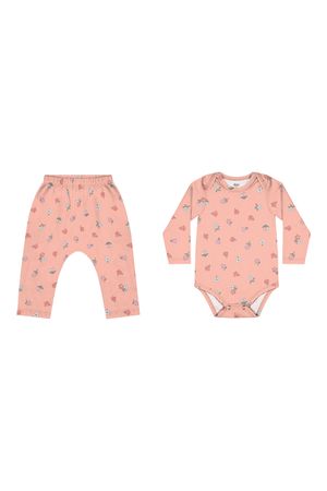 Conjunto Bebê Menina Floral Elian Rosa