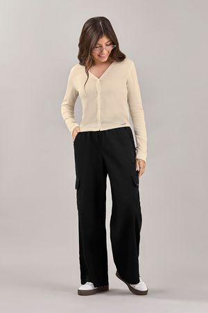 Cardigan Juvenil Menina Tricô Beats Bege