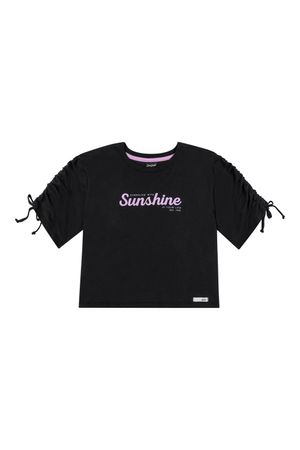 Blusa Juvenil Menina Elian Beats Preta