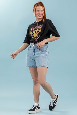 Shorts Juvenil Menina Beats Azul