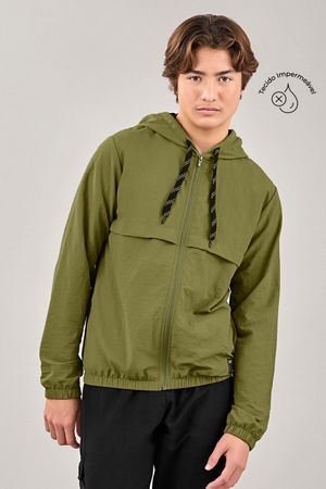 Jaqueta Juvenil Menino Corta-Vento Beats Verde