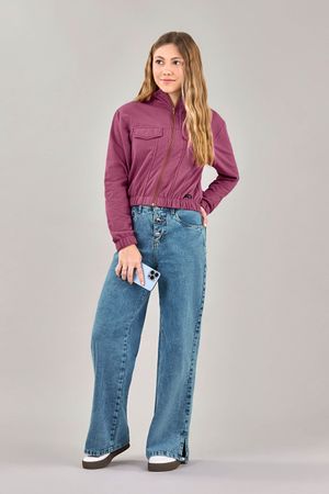 Calça Jeans Juvenil Menina Reta Beats Azul