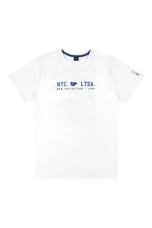 Camiseta Juvenil Maxi Estampa Costas Beats Branco