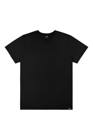 Camiseta Juvenil Menino Meia Malha Básica Beats Preto