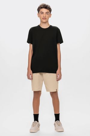 Camiseta Juvenil Menino Malhão Peletizado Beats Preto