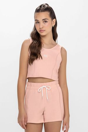 Conjunto Juvenil Menina Regata e Short Beats Rosa