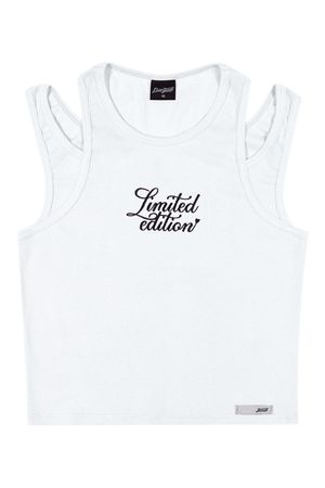 Regata Cropped Juvenil Ribana Beats Branco