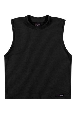 Regata Cropped Juvenil Menina Canelada Beats Preto