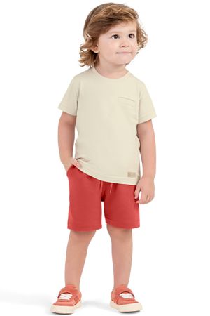 Conjunto Infantil Menino Moletom Colorittá Bege