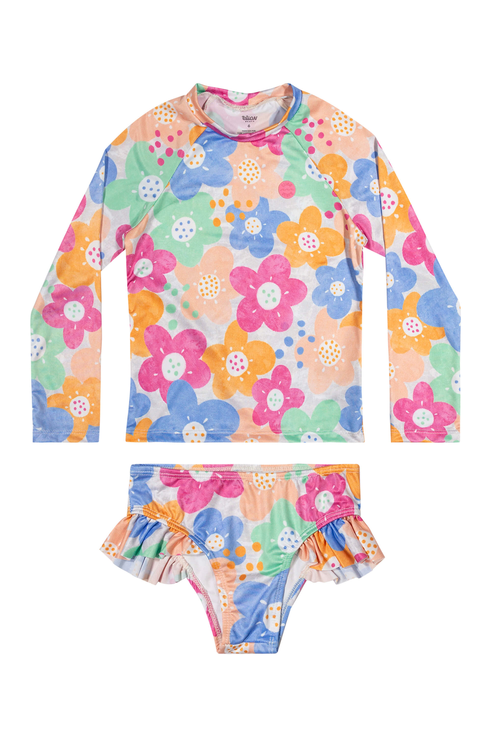 Biquini Infantil Menina Moda Praia Elian Rosa - Elian