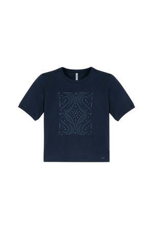 Blusa Feminina Transpasse Costas Marialícia Azul