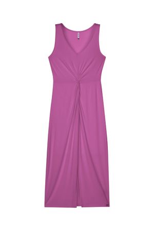 Vestido Midi Detalhe Torcido Feminino Marialícia Rosa