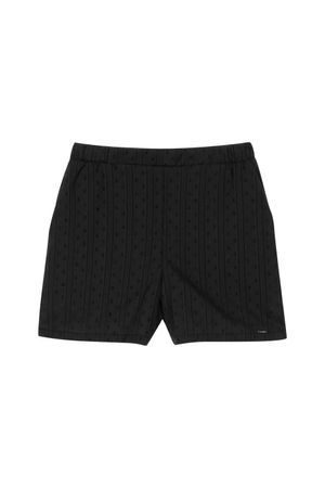 Short Feminino Texturizado Com Forro Marialícia Preto