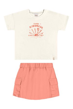 Conjunto Infantil Menina Sunshine Elian Branco