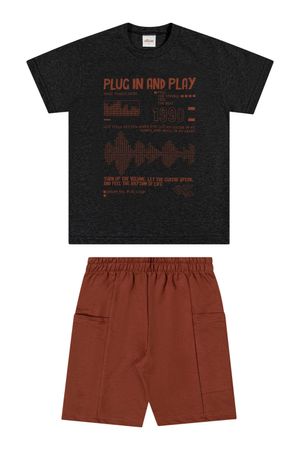 Conjunto Infantil Menino Music Elian Preto