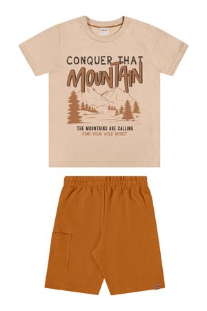 Conjunto Infantil Menino Mountain Elian Bege