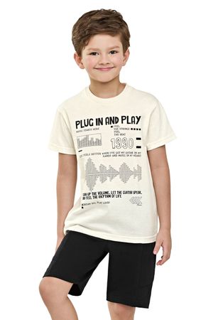 Conjunto Infantil Menino Music Elian Bege