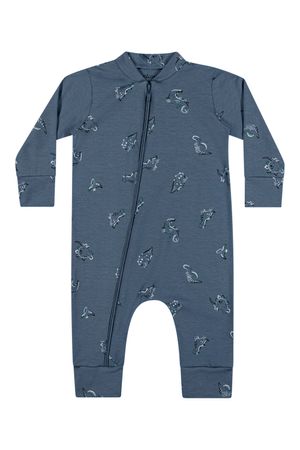 Macacão Bebê Menino Dinos Elian Azul