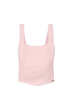 Regata Alfaiataria Recortes Feminina Marialícia Rosa